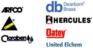ARFCO, Dearborn Brass, Cloroben, Hercules, Oatey, United Elchem