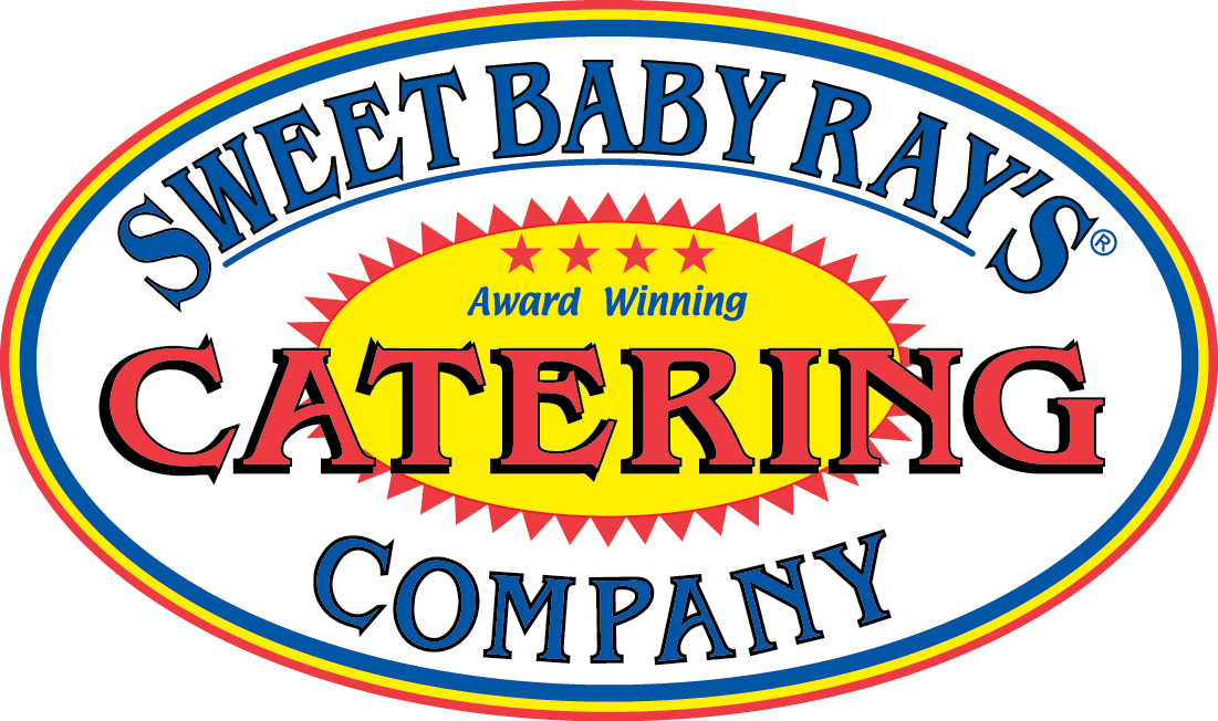 The logo for sweet baby ray 's catering company