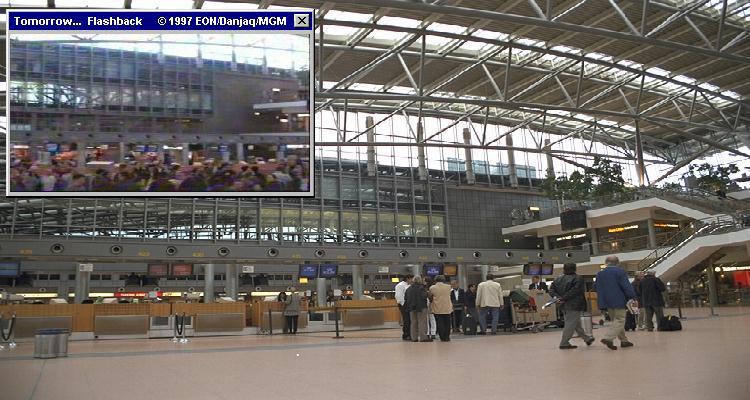 Hamburg's Fuhlsbuttel Airport is where 007 arrived in Tomorrow Never Dies (1997) Hamburg's Fuhlsbuttel Airport is where 007 arrived in Tomorrow Never Dies (1997)