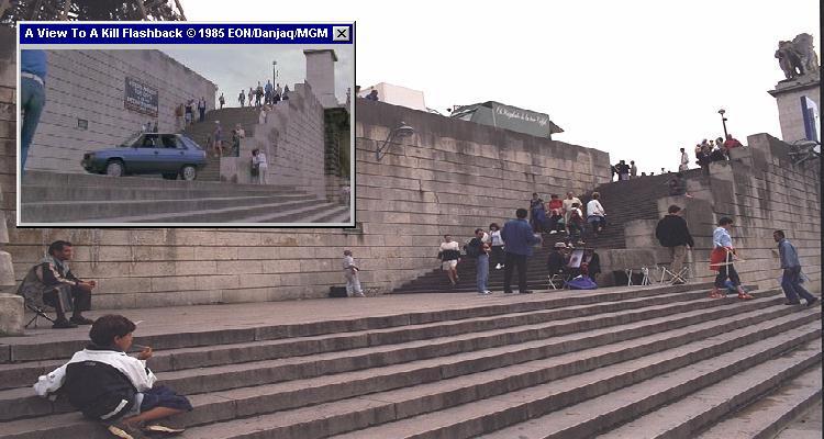 Inside Paris you can easily track down the Renault car chase route from A View To A Kill (1985) Inside Paris you can easily track down the Renault car chase route from A View To A Kill (1985)