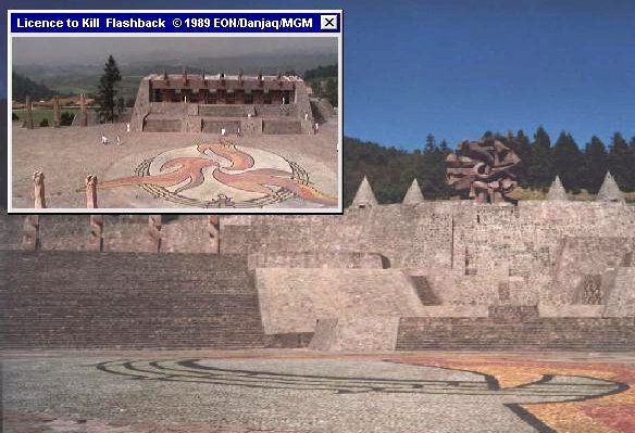The Centro Ceremonial Otomi near Temoaya, Professor Joe's drug lab in Licence to Kill (1989) The Centro Ceremonial Otomi near Temoaya, Professor Joe's drug lab in Licence to Kill (1989)