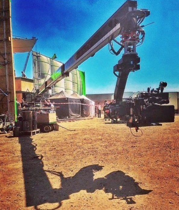 Filming in Erfoud, Morocco