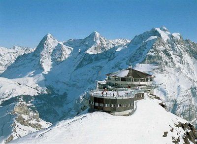 Piz Gloria on top of the Schilthorn in Switzerland