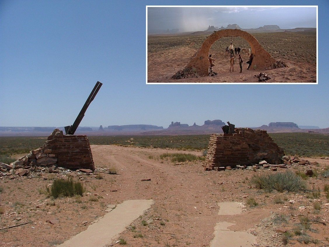 The famous location from Leone's master piece, as it looks today..
