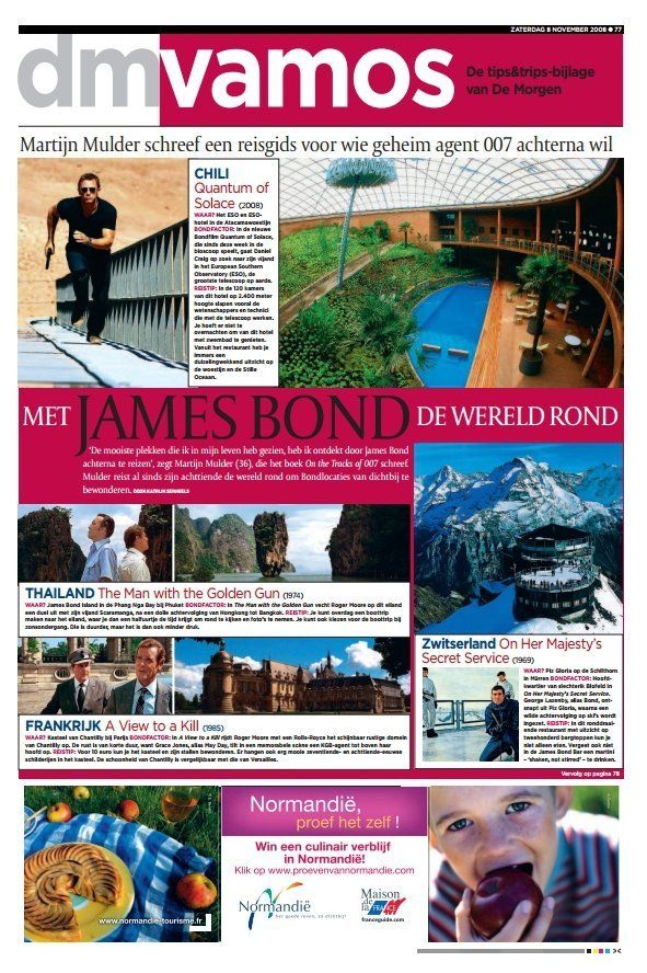De Morgen - Met James Bond de Wereld Rond