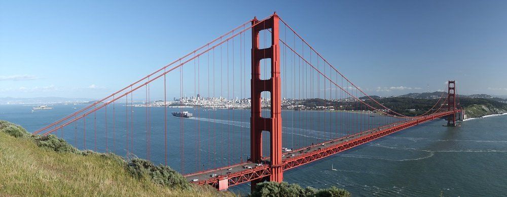 San Francisco's Golden Gate Bridge, as can be seen in A View To A Kill (1985) San Francisco's Golden Gate Bridge, as can be seen in A View To A Kill (1985)