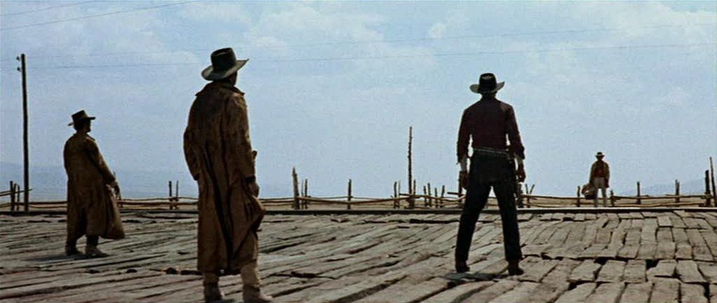 The famous opening scene of Once Upon A Time In The West The famous opening scene of Once Upon A Time In The West