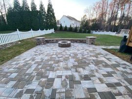 Landscaped Stone Wall — Henrico, VA — Amigos Landscaping