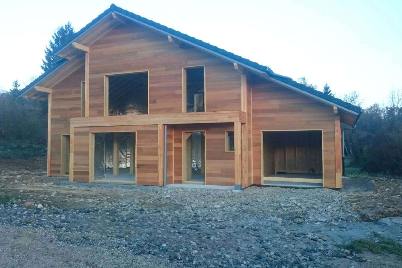 ossature bois d'une maison