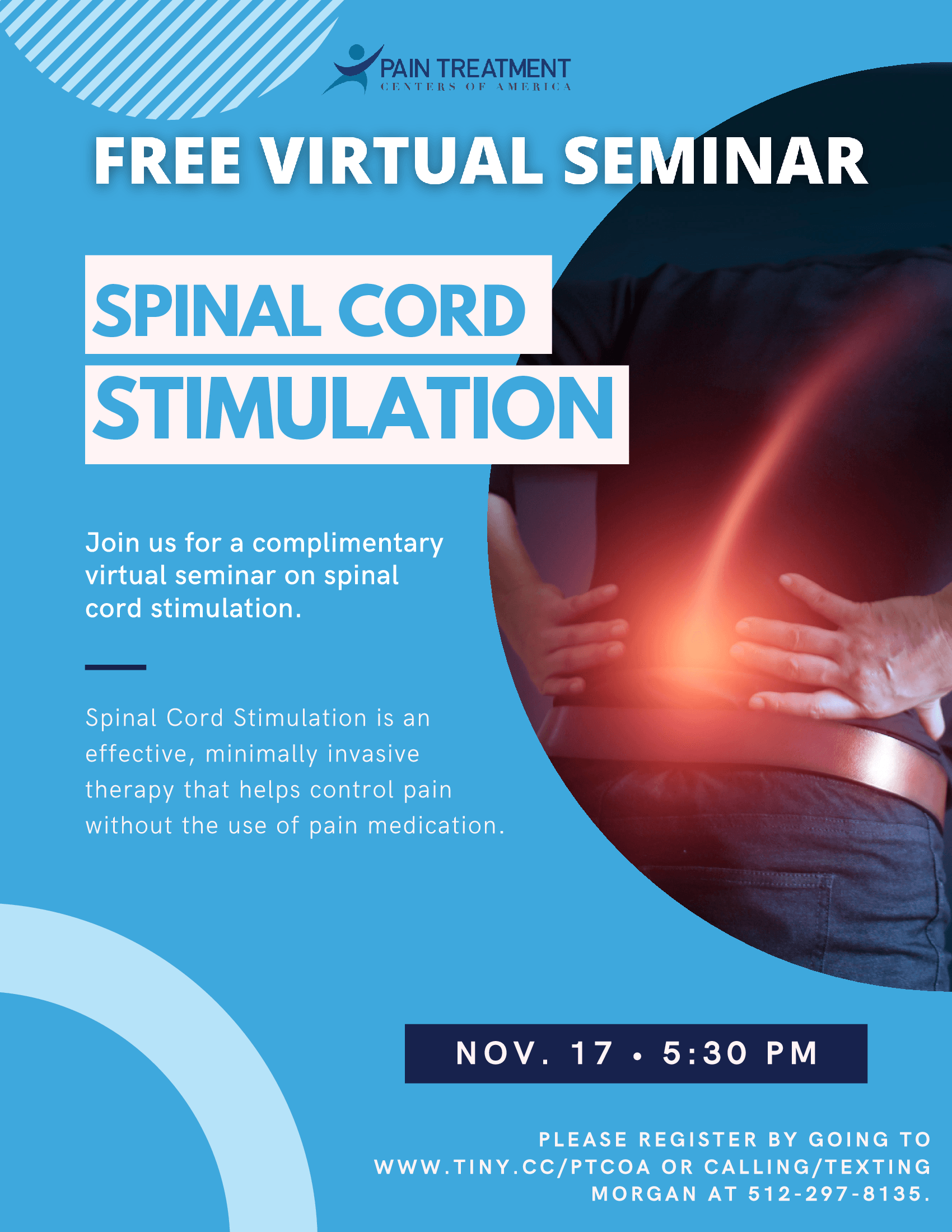 Spinal Cord Stimulation Free Seminar Spinal Cord Stimulation Free Seminar