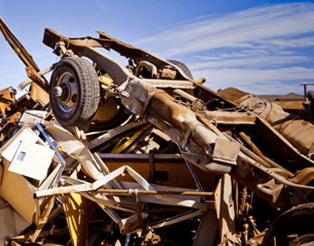  pile of scrap metal