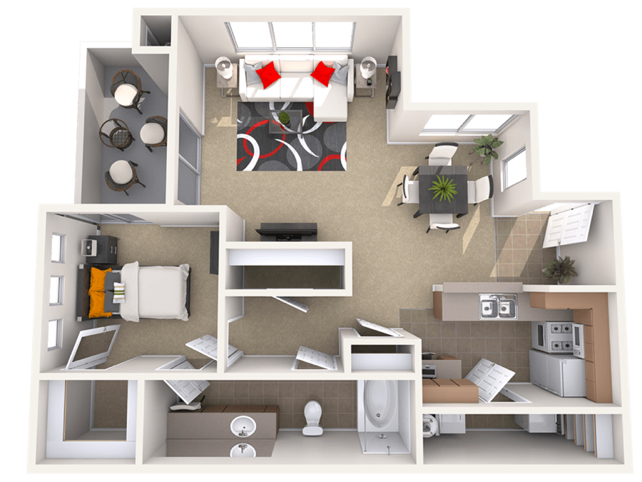 1 BED