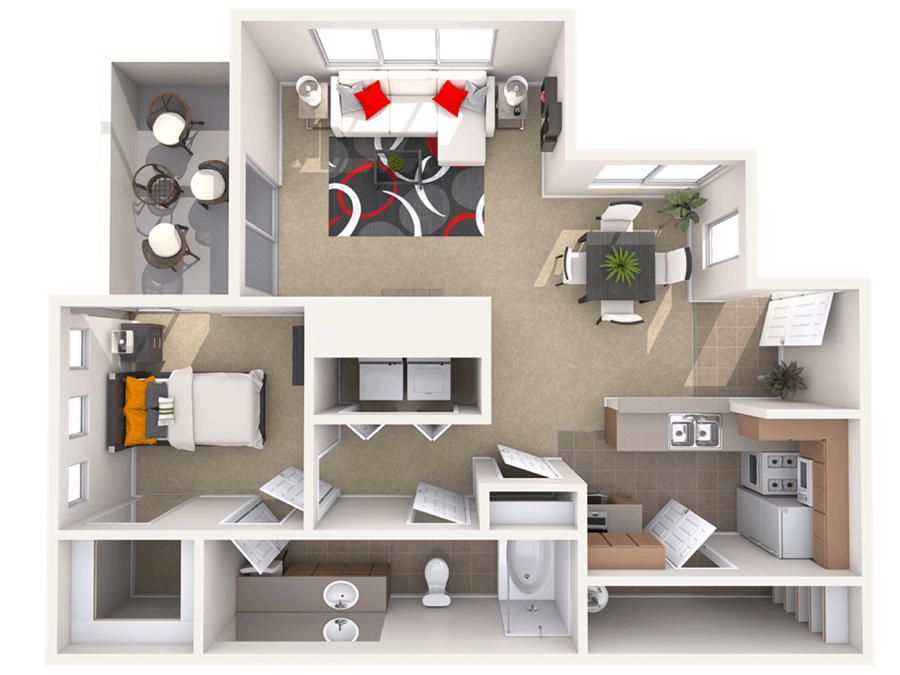 1 BED