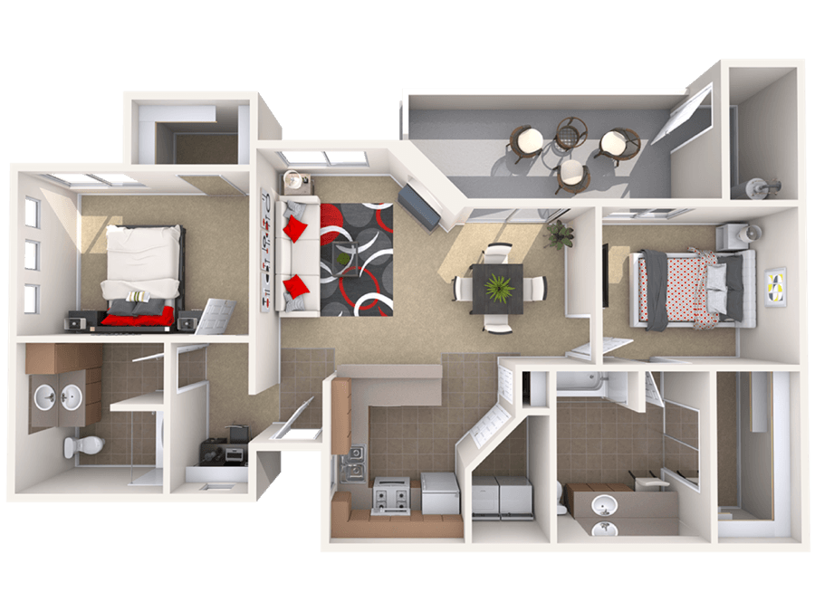 2 BED