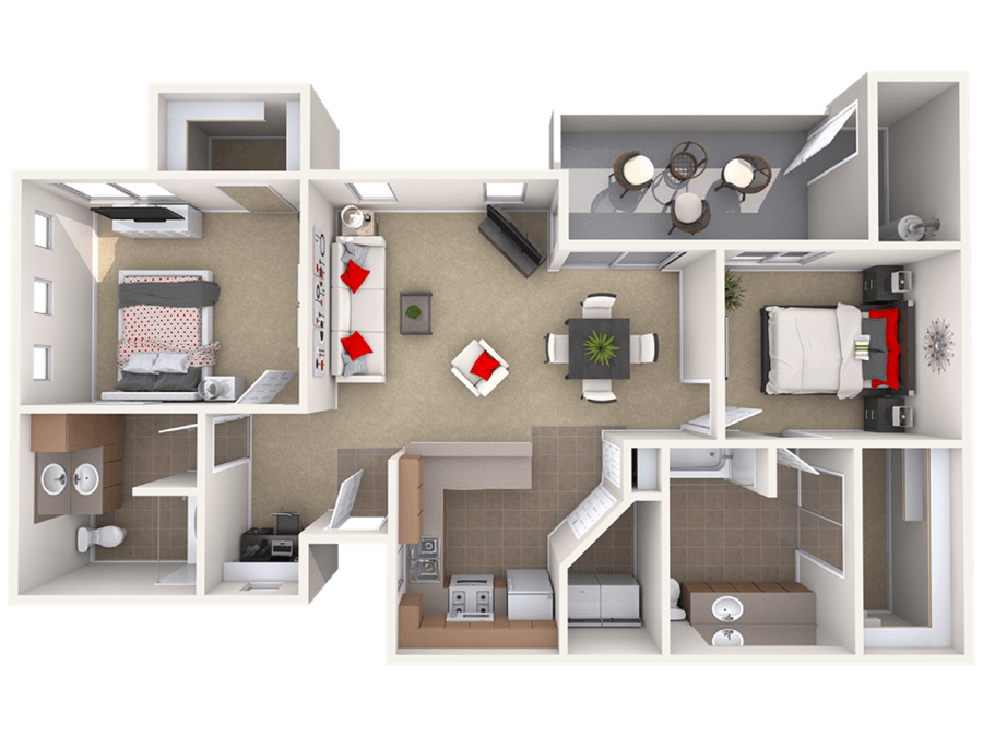 2 BED