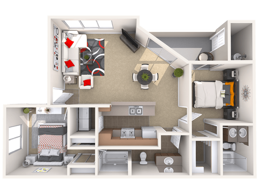 2 BED