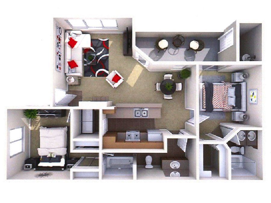 2 BED