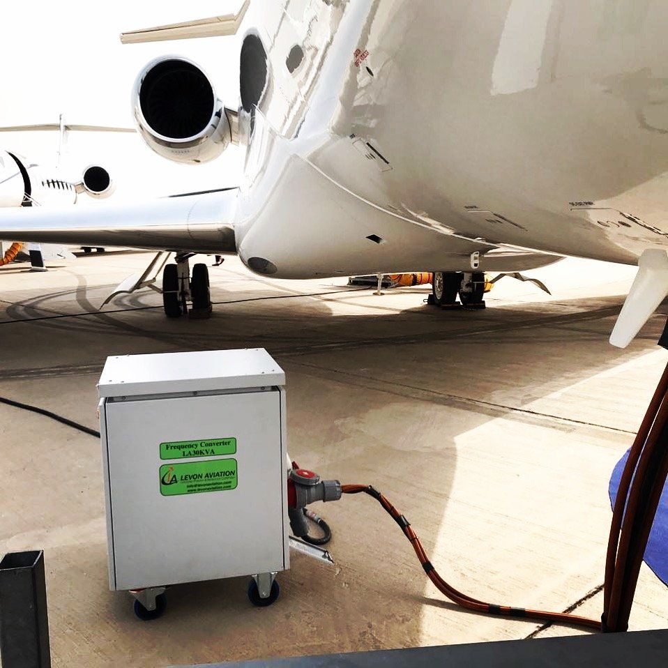 Aircraft being ground charged