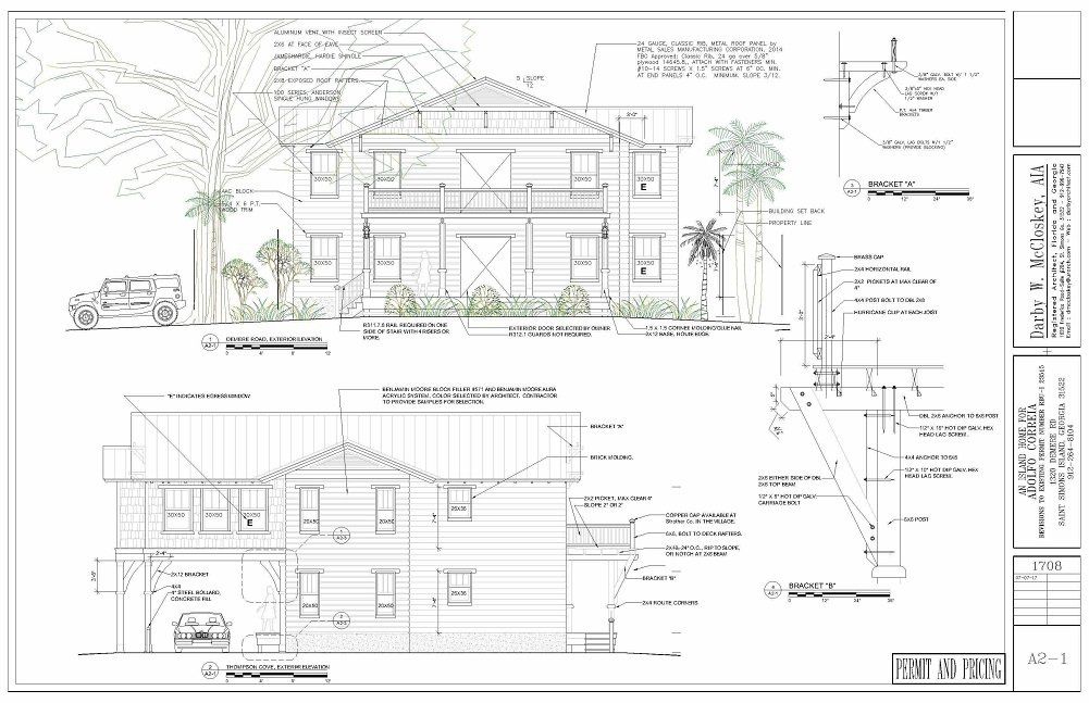 House 1 Elevation Plans