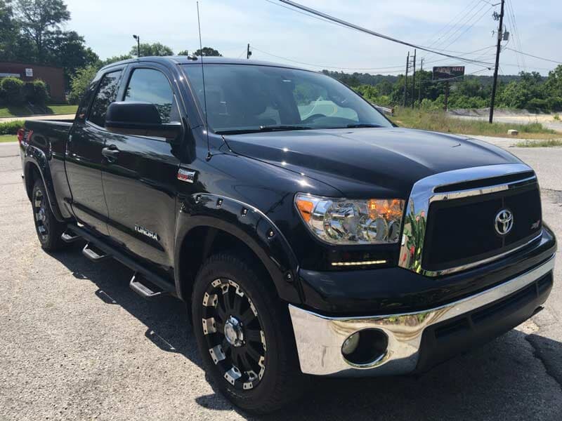 Car Crush left front after repair - rust repairs in Birmingham, AL