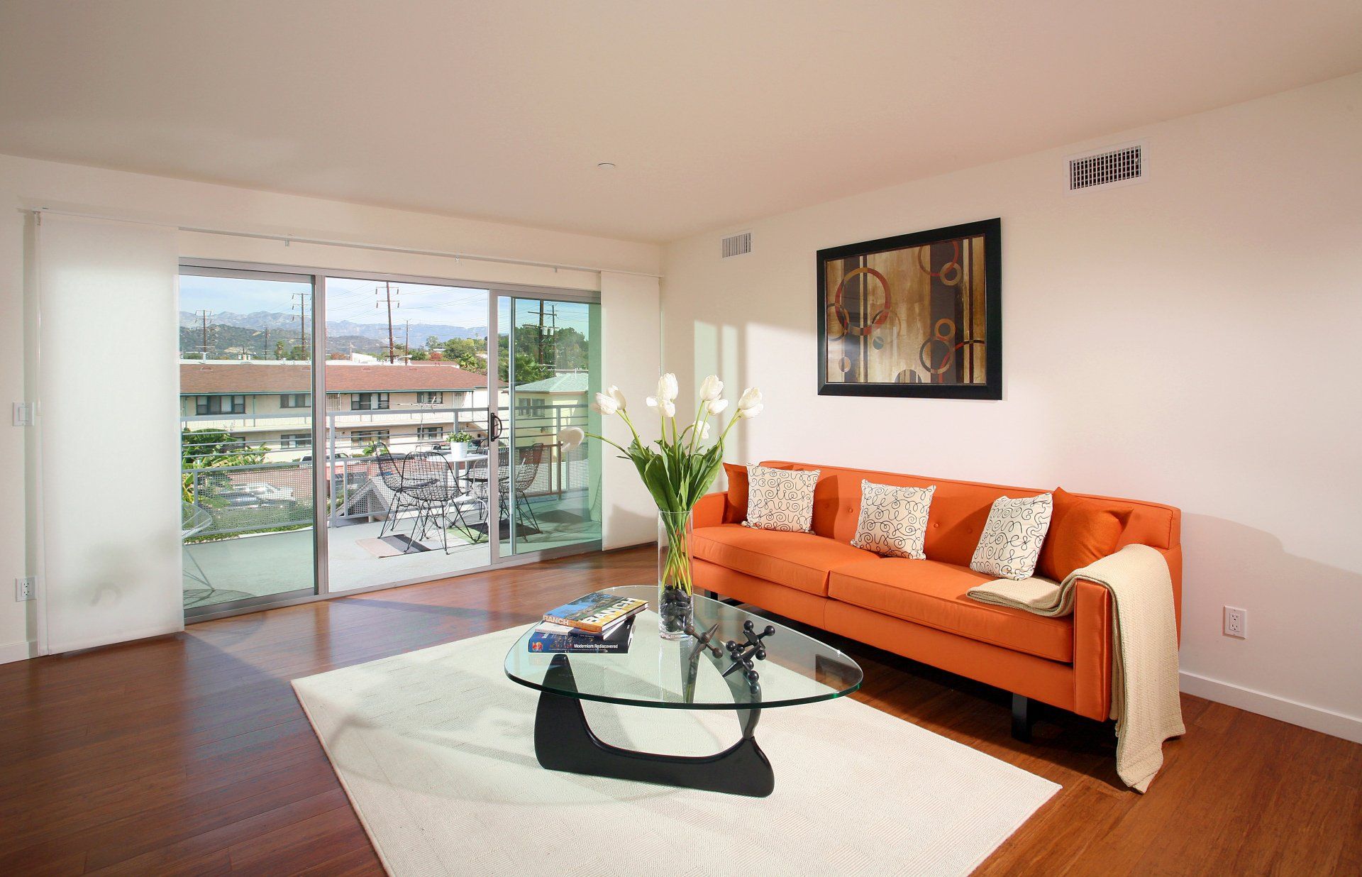 couch and a view