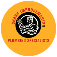 A logo for sharp improvements plumbing specialists
