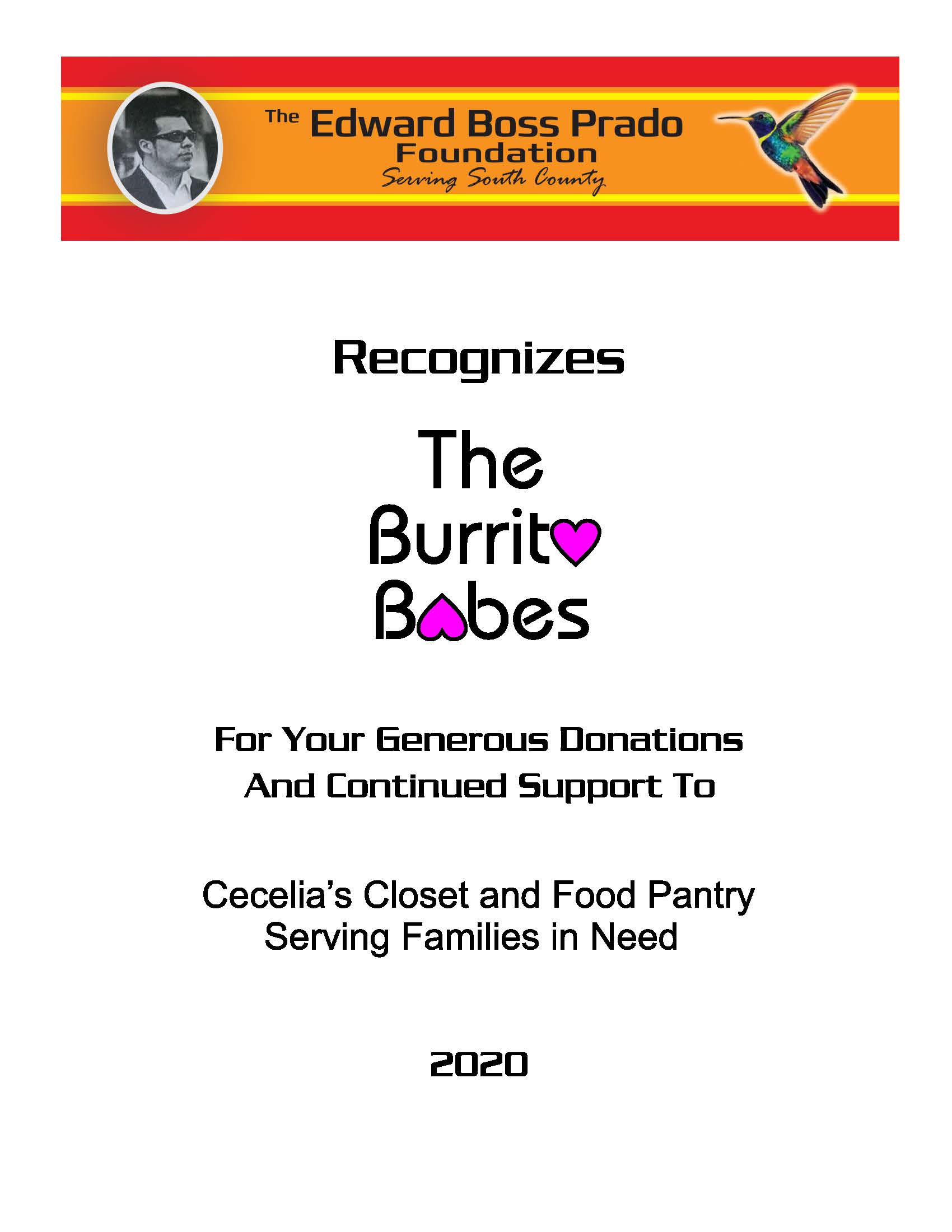 Burrito Babes recognition