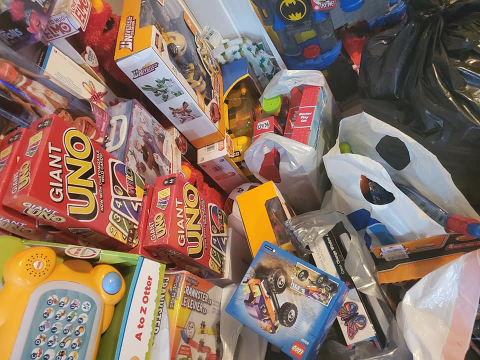 Closeup of toys