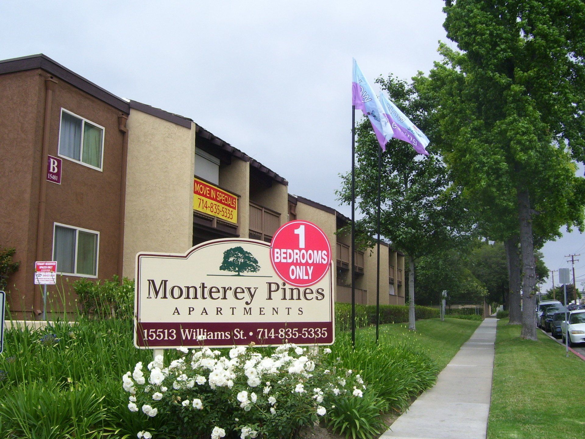 Entrance Sign | Monterey Pines Apartments