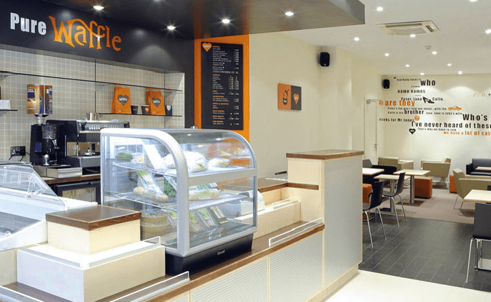 commercial kitchen counter