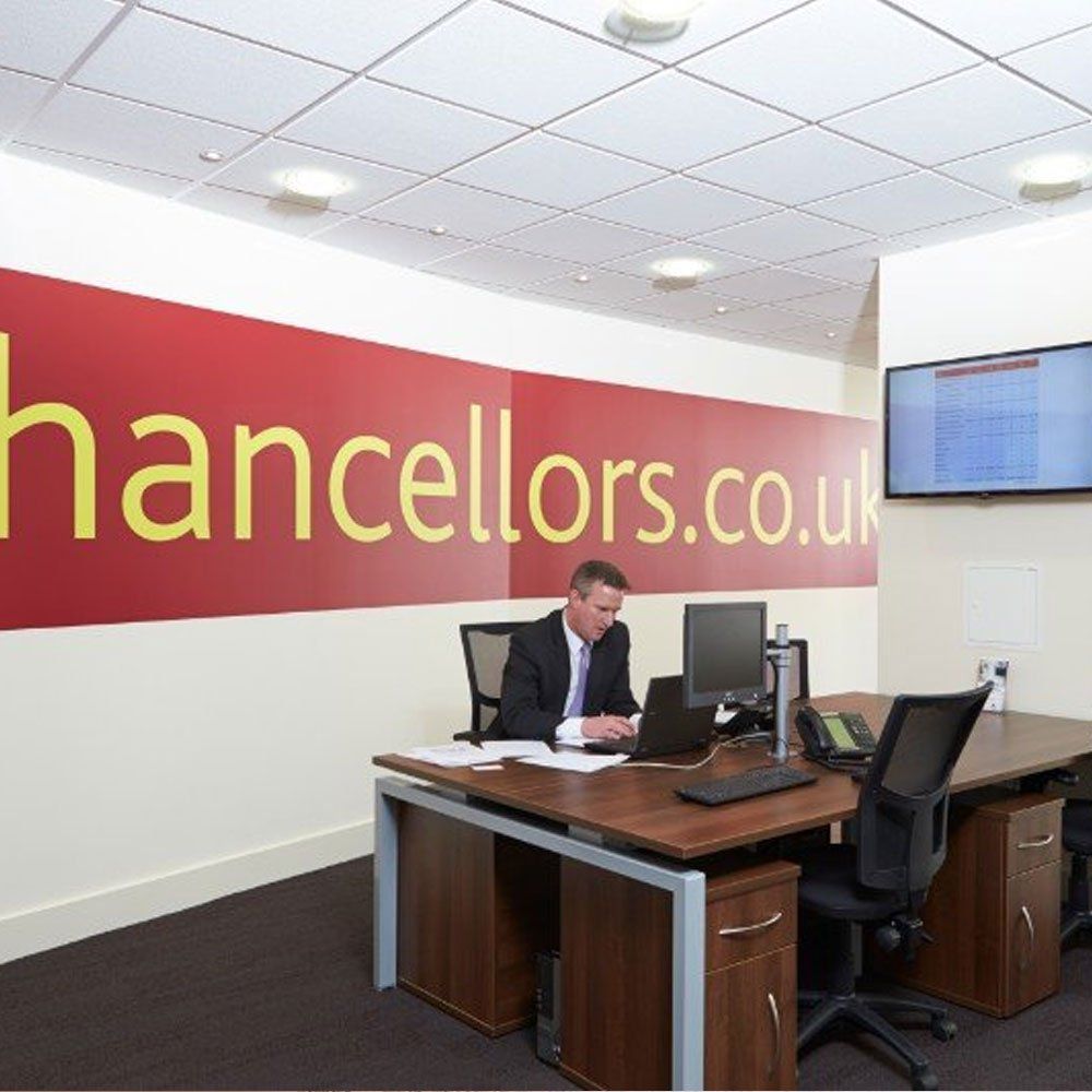reception area with wooden slats