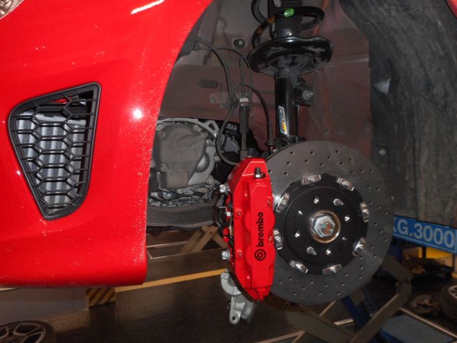 impianto frenante brembo racing