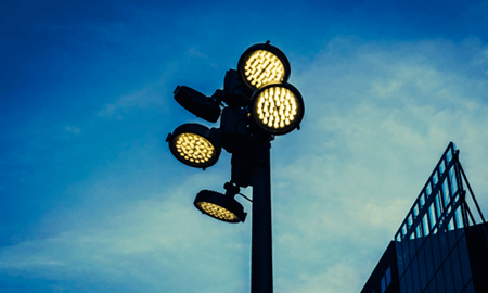 street lighting installation