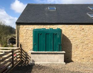 outdoor location of a small house