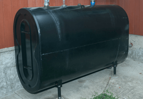 Tank installation service on a domestic property