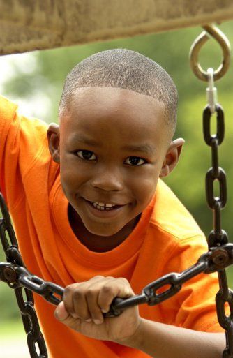 Boy on Playground — Child Care in Victorville, CA
