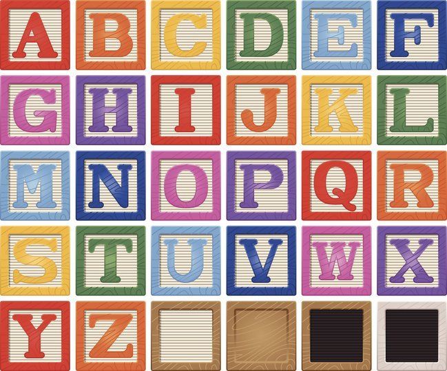 Wooden Alphabet Blocks