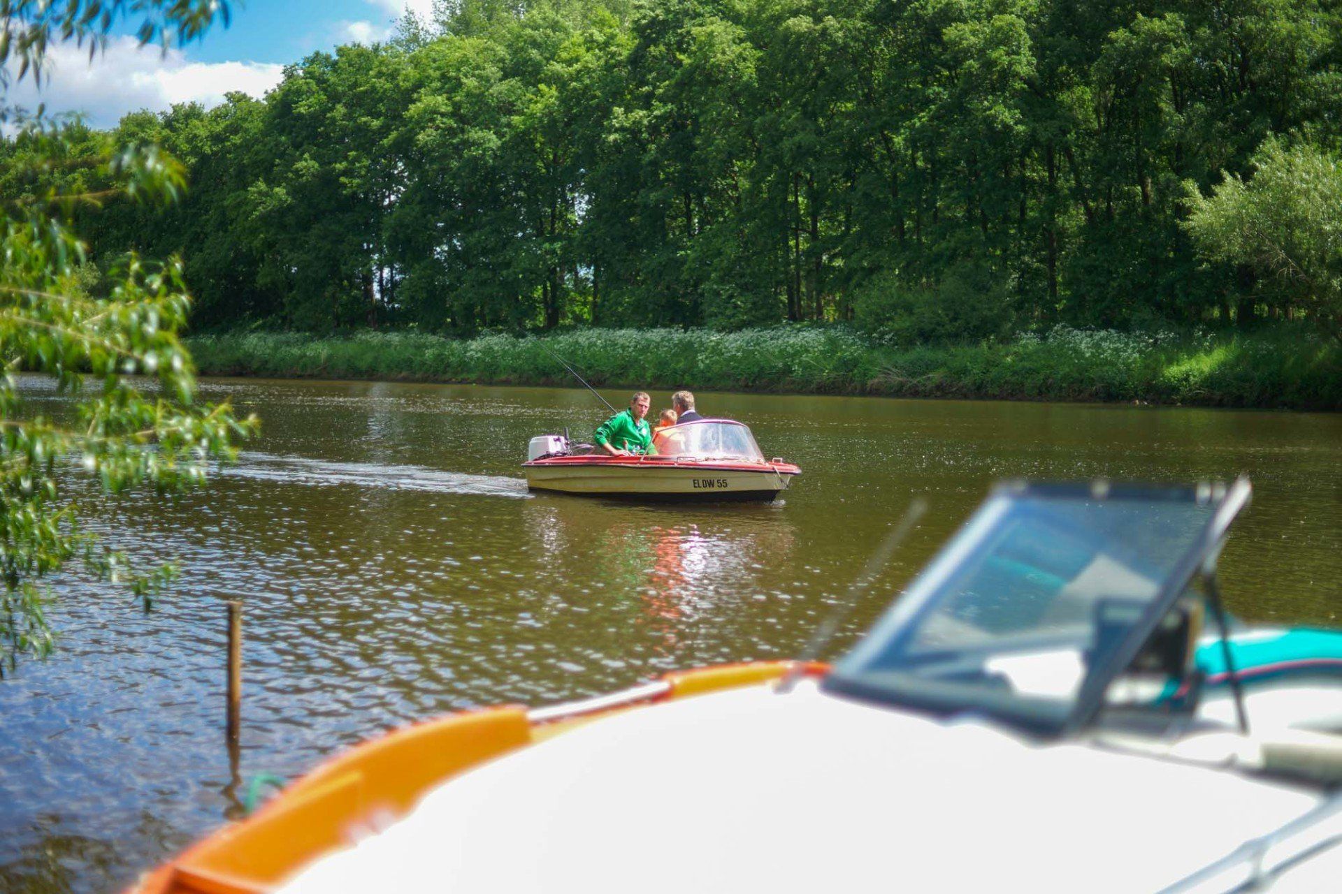 Angeln im Boot