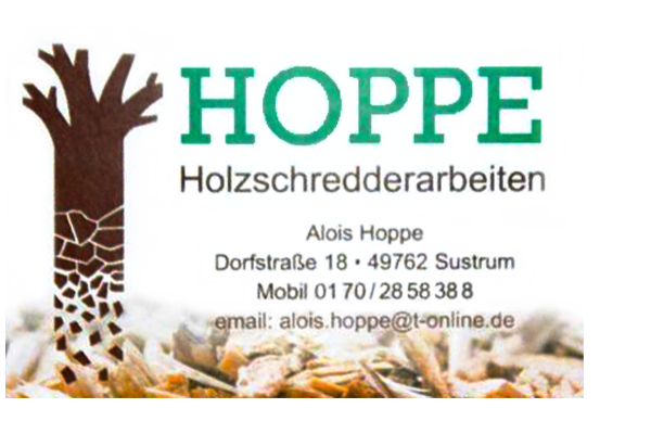 Alois Hoppe - Holzschredderarbeiten