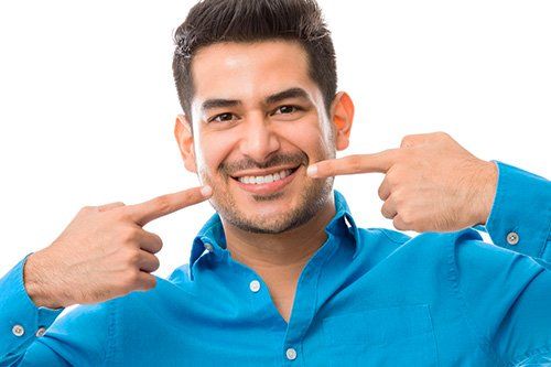 Teeth Whitening patient at Galvez Dentistry