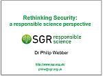 Sustainability and Science