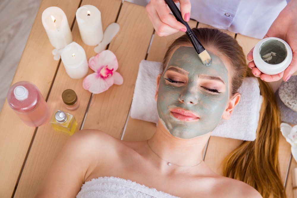 Young Woman In Spa With Face Mask — Beauty Therapy In Oxenford QLD