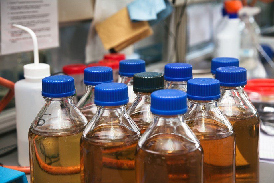Alcuni campioni di rifiuti liquidi