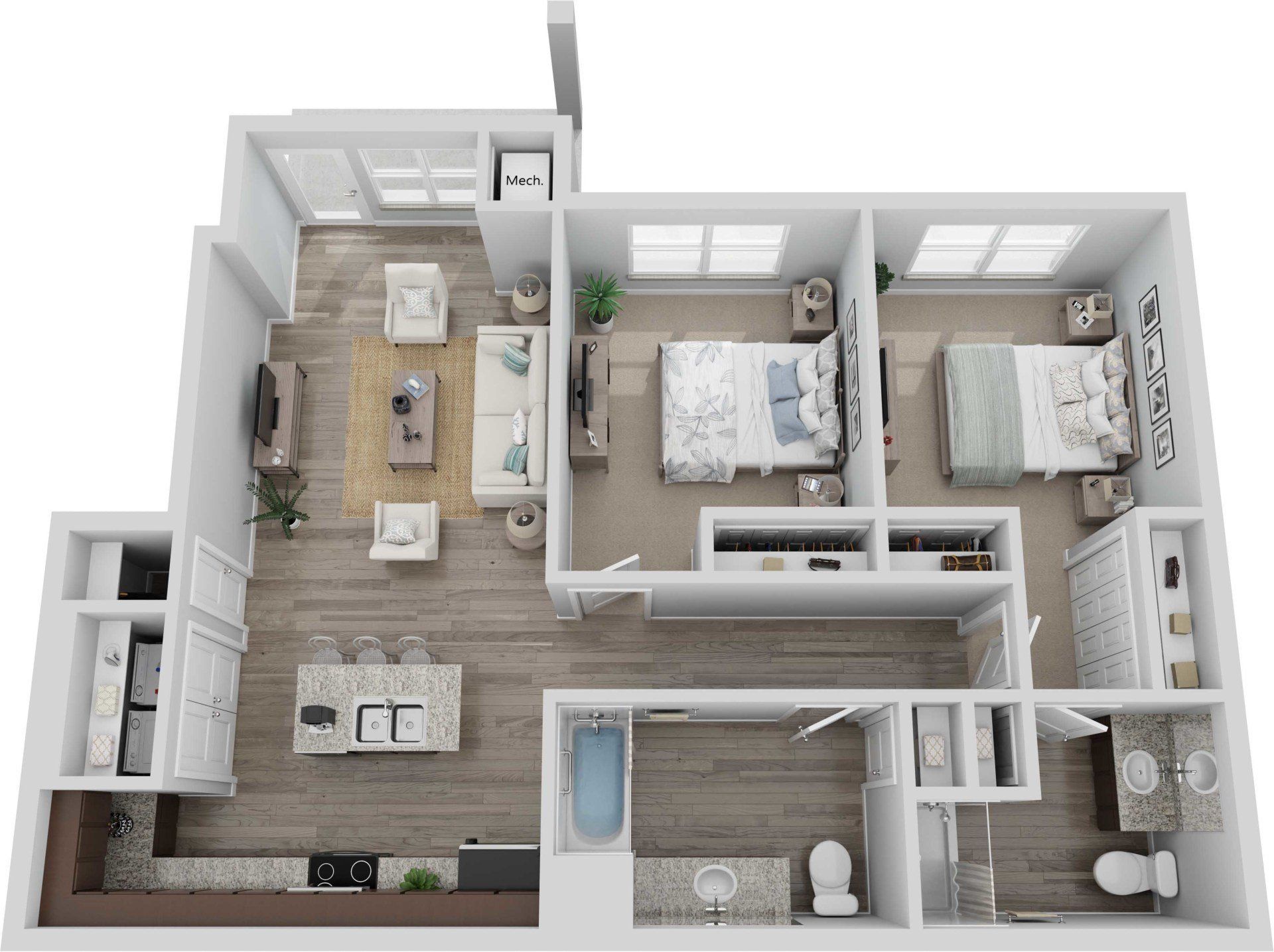 Diamond Ridge Two Bedroom Floor Plan