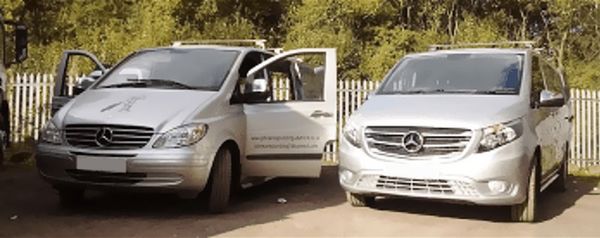 two cars
