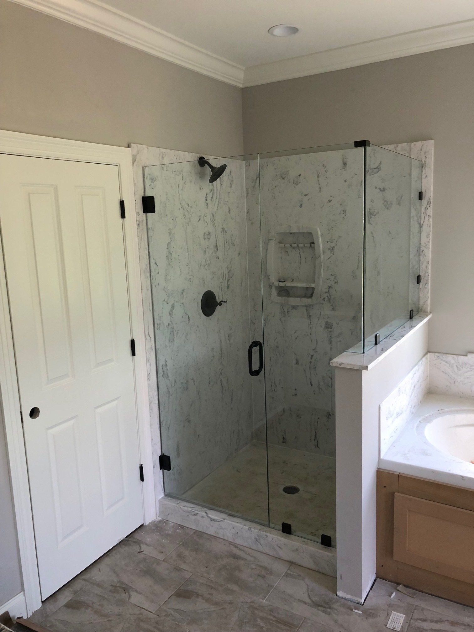 Installed Glass Door — Dundee, IL — Baker Glass Works, Inc.
