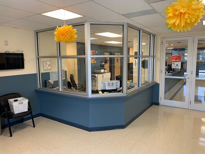 White Glass Counter Window — Dundee, IL — Baker Glass Works, Inc.