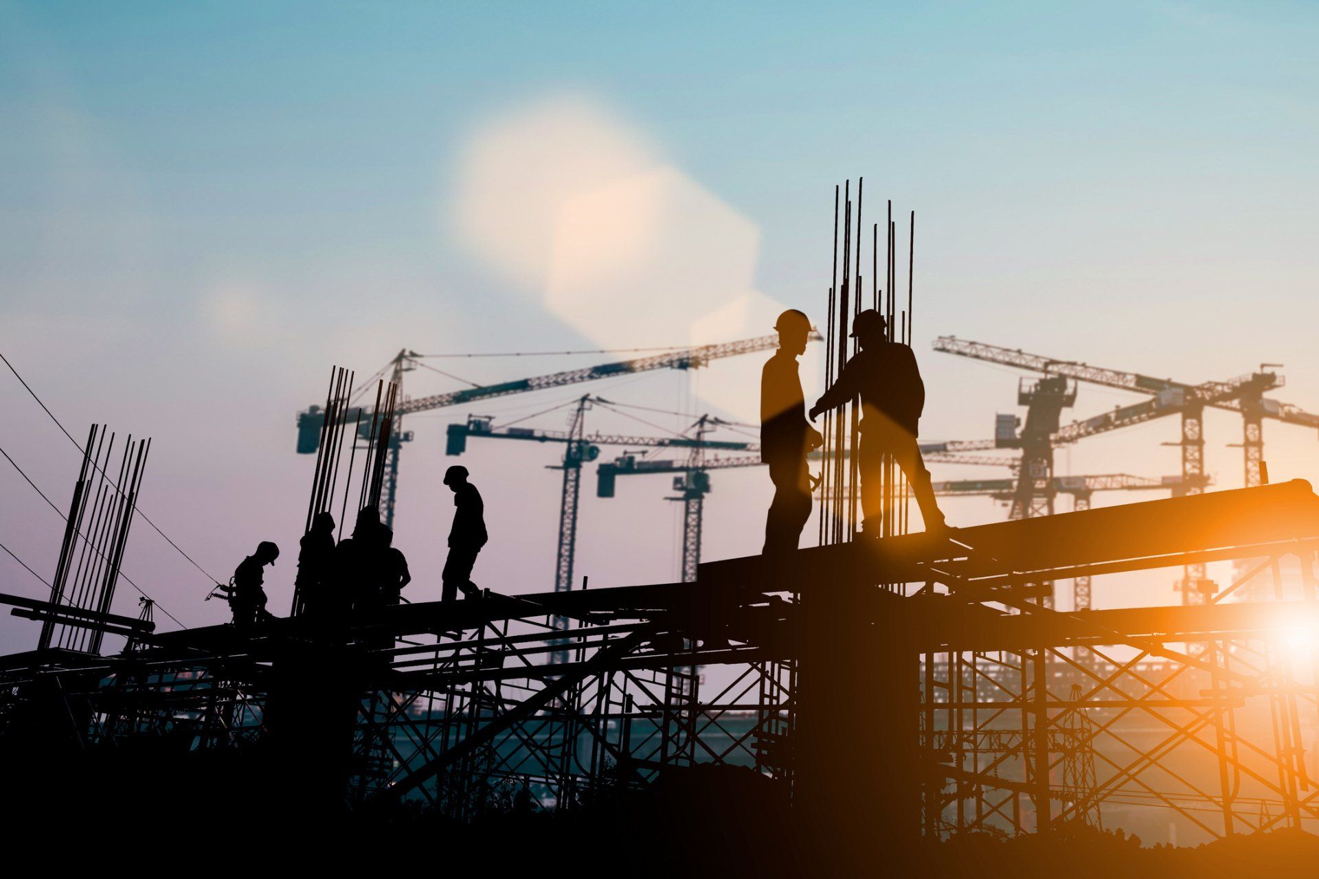 Construction Workers in Site — Zanesville, OH — Hamilton, Waltman, Obenour, Melsheimer & Assoc., LLC