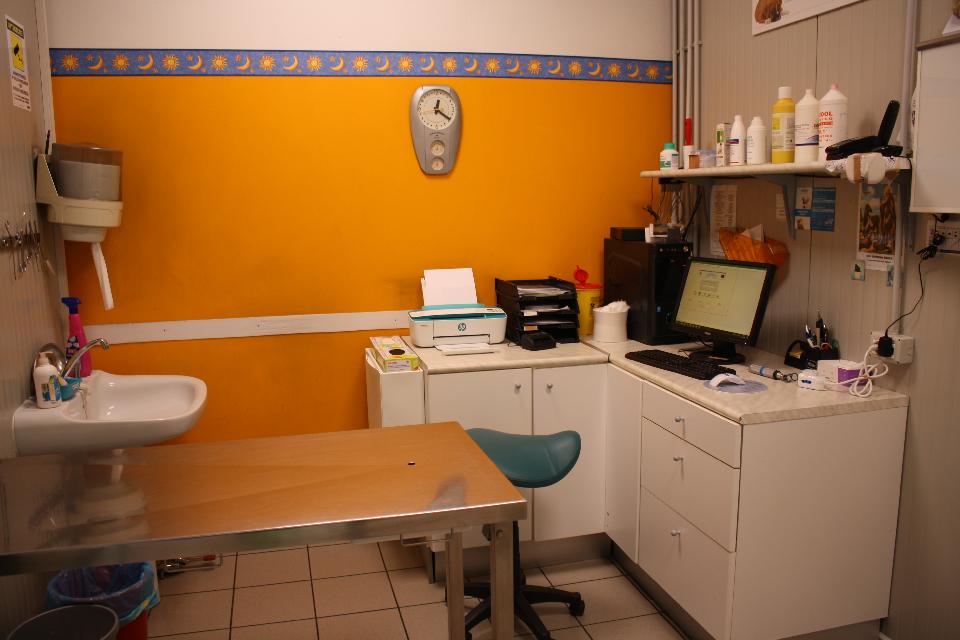 Sala visite veterinarie della Clinica Animal Center a Concesio
