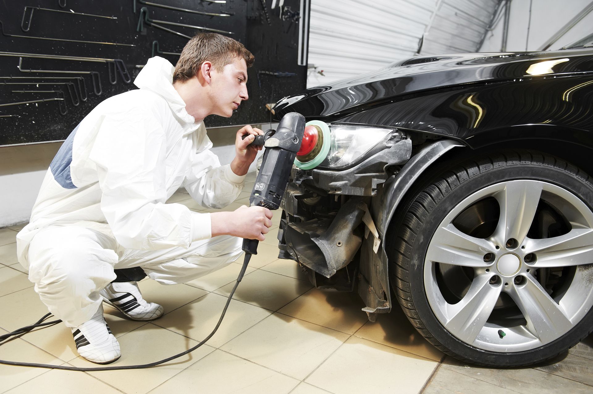 Car light being buffed Whitsett, NC